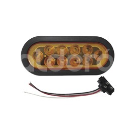 PLAFON SELLADO OVAL 10 LED AMBAR FIJO TK-TL271APaquete:1.00