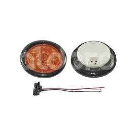 PLAFON SELLADO 4" AMBAR 8 LEDS FLASH NS-TLN0902-YFPaquete:1.00