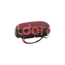PLAFON LATERAL OVAL 10 LED ROJO FIJO 2 PIEZAS TK-TPaquete:1.00
