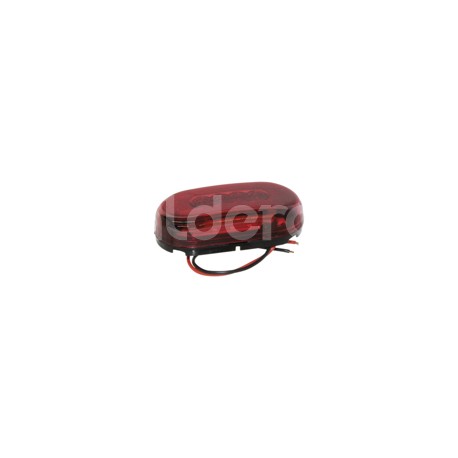 PLAFON LATERAL OVAL 10 LED ROJO FIJO 2 PIEZAS TK-TPaquete:1.00