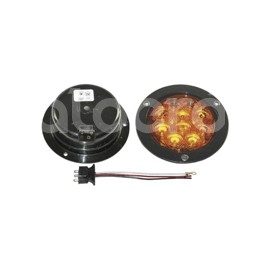 PLAFON SELLADO 4" AMBAR 10 LEDS FIJO CON ARILLO 12Paquete:1.00
