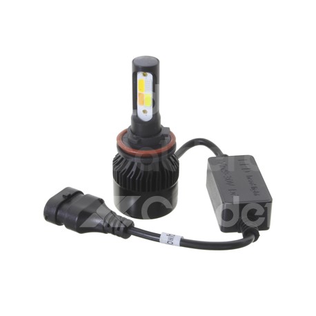 FOCO LED C6 4 COLORES COB H11 KIT (2 PIEZAS) 30W 6Paquete:1.00