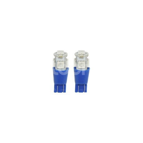 FOCO LED 158 12V 5 LED 5050SMD AZUL (2 PIEZAS) ENLPaquete:1.00