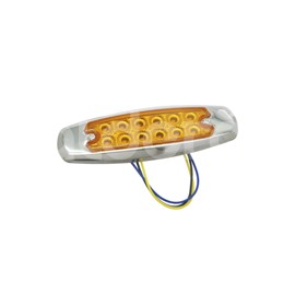PLAFON LATERAL OVAL 12 LEDS AMBAR  ALTA -HIGH (H)Paquete:1.00