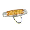 PLAFON LATERAL OVAL 12 LEDS AMBAR  ALTA -HIGH (H)Paquete:1.00