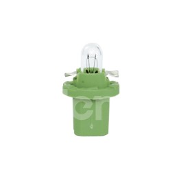 FOCO MINI CON SOQUET 12V 2W B8,5d BASE VERDE 00799Paquete:1.00