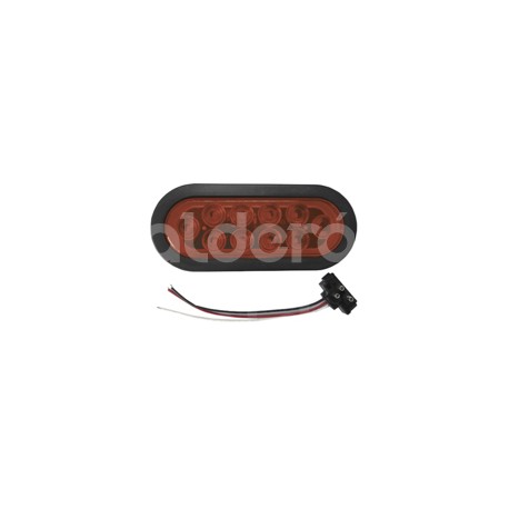 PLAFON SELLADO OVAL 10 LED ROJO FIJO TK-TL271RPaquete:1.00