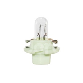 FOCO MINI CON SOQUET 12V 2W BX8,5d BASE BLANCA/VERPaquete:1.00