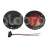 PLAFON SELLADO 4" ROJO 8 LED FIJO CON ARILLO TK-TLPaquete:1.00