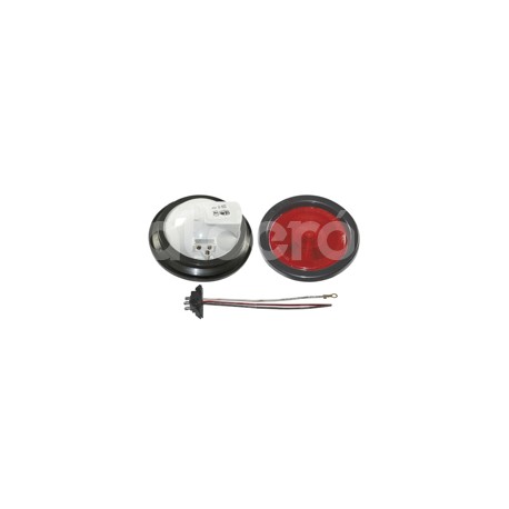 PLAFON SELLADO 4" ROJO FIJO CON REFLEJANTE 2250-1RPaquete:1.00