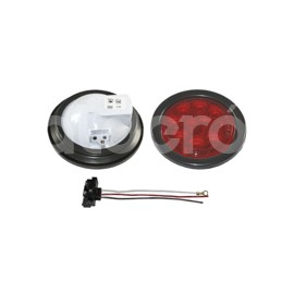 PLAFON SELLADO 4" ROJO 10 LEDS FIJO 12/24V 8000RPaquete:1.00