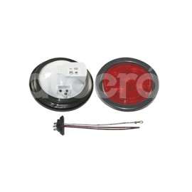 PLAFON SELLADO 4" ROJO 5 LEDS FIJO 12/24V 8020RPaquete:1.00