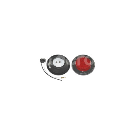 PLAFON SELLADO 2 1/2" ROJO 3 LEDS FIJO 12/24V 8014Paquete:1.00