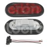 PLAFON SELLADO OVAL 10 LEDS ROJO 8045RPaquete:1.00