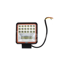 FARO LED CUADRADO CON ARO ROJO 126W EN-FL100R, 18Paquete:1.00