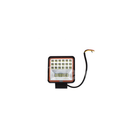 FARO LED CUADRADO CON ARO ROJO 126W EN-FL100R, 18Paquete:1.00