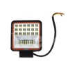 FARO LED CUADRADO CON ARO ROJO 126W EN-FL100R, 18Paquete:1.00