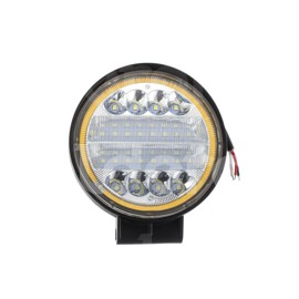 FARO LEDS REDONDO CON ARO AMARILLO 126W EN-FL101A,Paquete:1.00