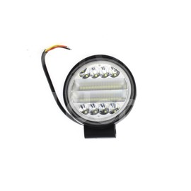 FARO LEDS REDONDO CON ARO AZUL 126W EN-FL101AZ, 4Paquete:1.00