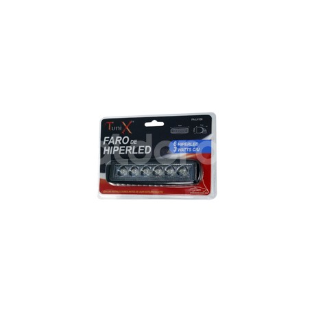 FARO DE LED RECTANGULAR 6LED LINEA 60W 10-30V18W 1Paquete:1.00