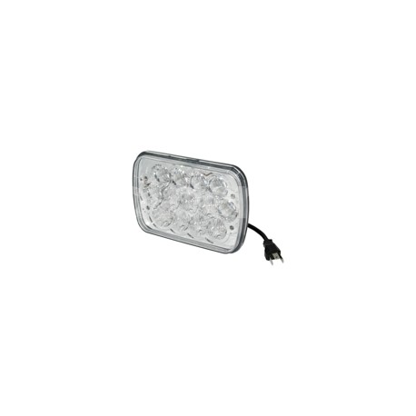 UNIDAD LED RECTANGULAR 13 LEDS 60W 9-32V 6X8" ALTAPaquete:1.00